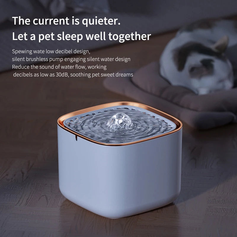Automatic Cat Water Fountain: Pet Drinking Feeder with LED Light! β¨πΎ