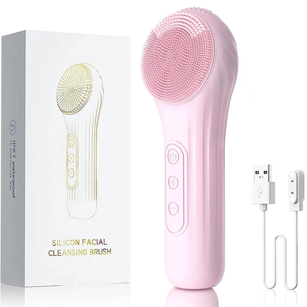 Sonic Waterproof Facial Cleansing Brush, Rechargeable Deep Clean Exfoliating Scrubber! ππ¦