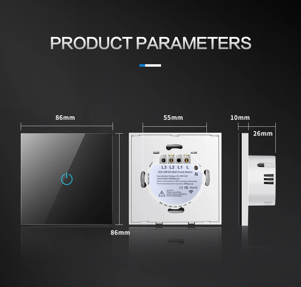 BONDA Smart WiFi Touch Switch β Alexa & Google Home Compatible! π₯