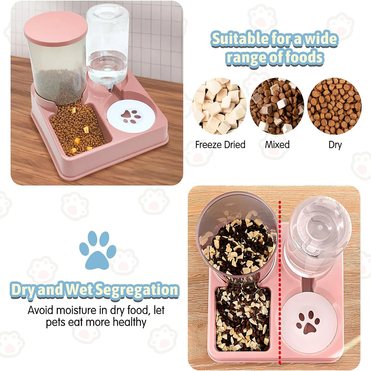 Automatic 2-in-1 Gravity Food and Water Feeder for Pets! π§π±