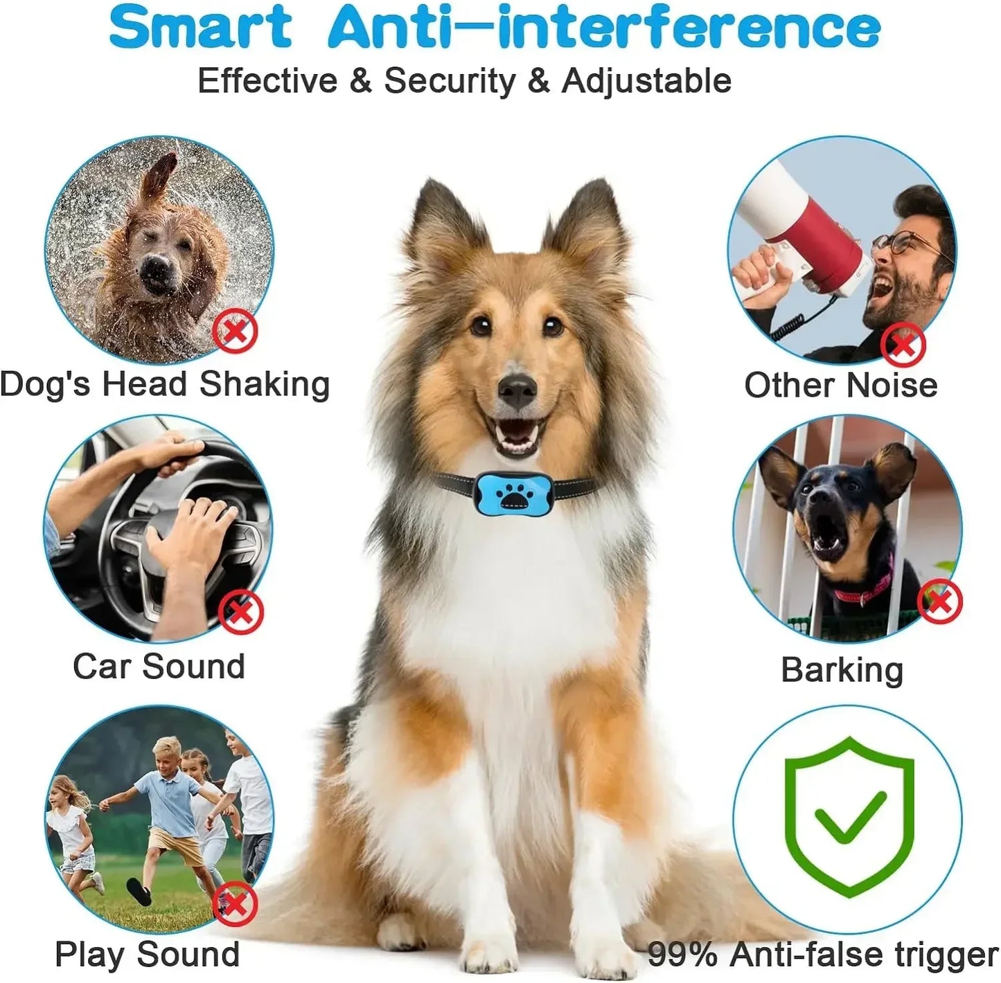 Pet Dog Anti Barking Device: Ultrasonic & Vibration Bark Control! π«π