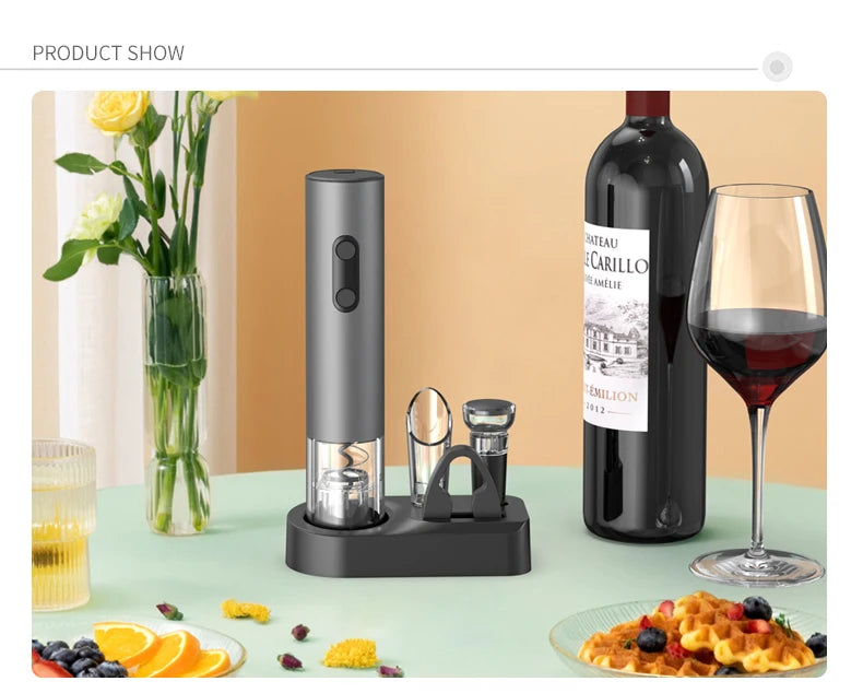 Electric Wine Opener Gift Set for Kitchen, Bar & Parties! πΎπ