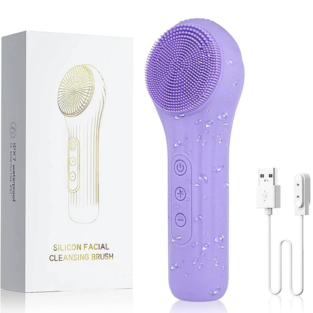 Sonic Waterproof Facial Cleansing Brush, Rechargeable Deep Clean Exfoliating Scrubber! ππ¦