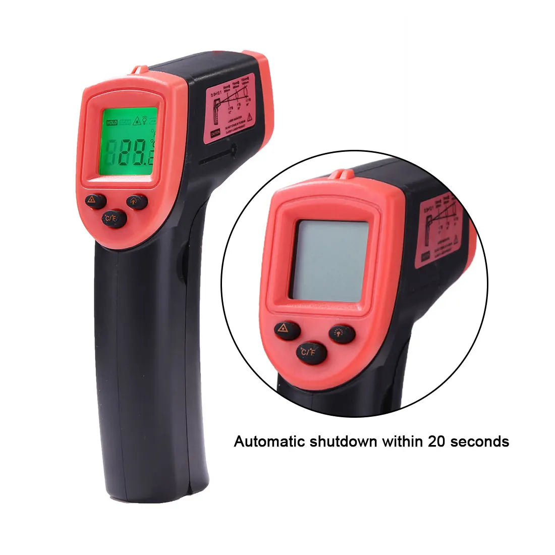 Digital Infrared Thermometer Contactless IR Laser Pyrometerππ₯