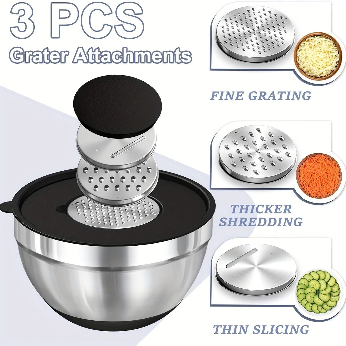 8PCS Airtight Lids, Non-Slip Bottoms & Attachments for Baking & Serving! π°π©βπ³