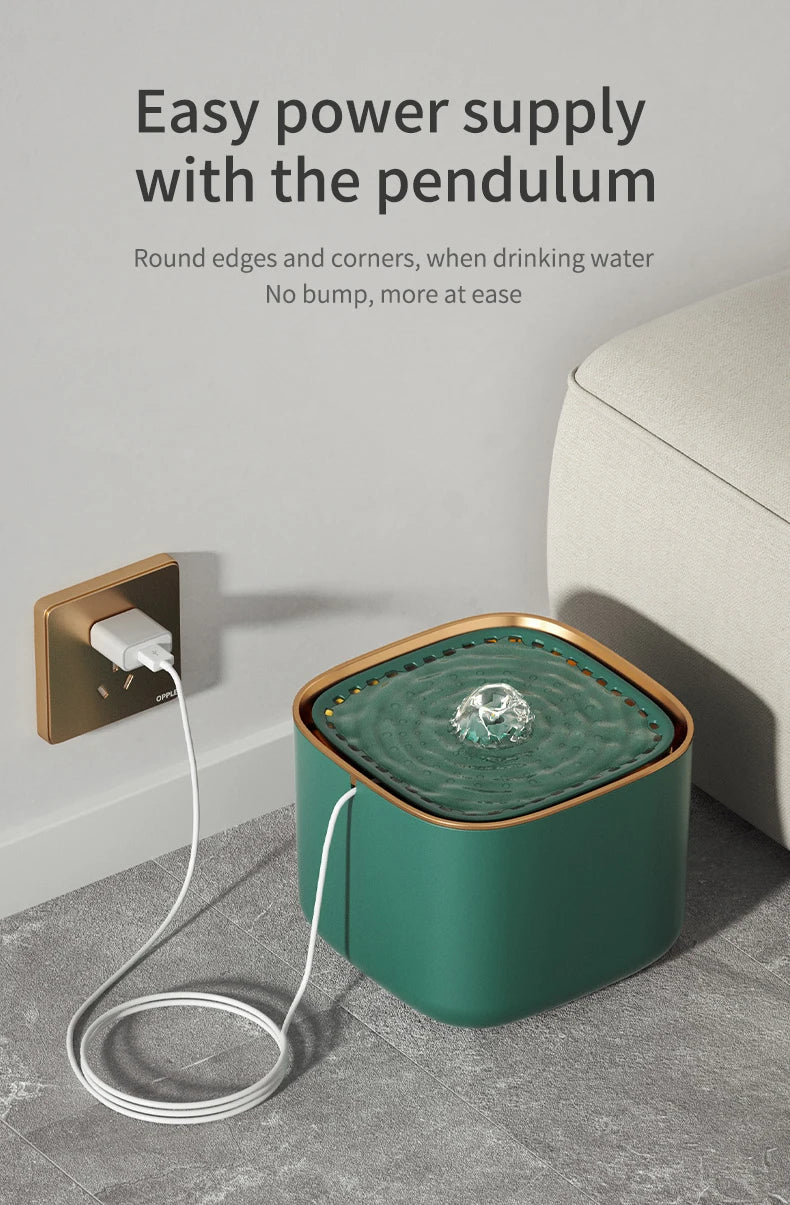 Automatic Cat Water Fountain: Pet Drinking Feeder with LED Light! β¨πΎ