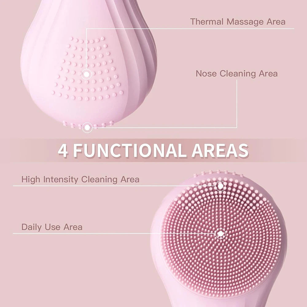 Sonic Waterproof Facial Cleansing Brush, Rechargeable Deep Clean Exfoliating Scrubber! ππ¦