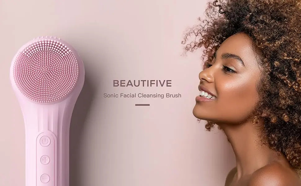 Sonic Waterproof Facial Cleansing Brush, Rechargeable Deep Clean Exfoliating Scrubber! ππ¦
