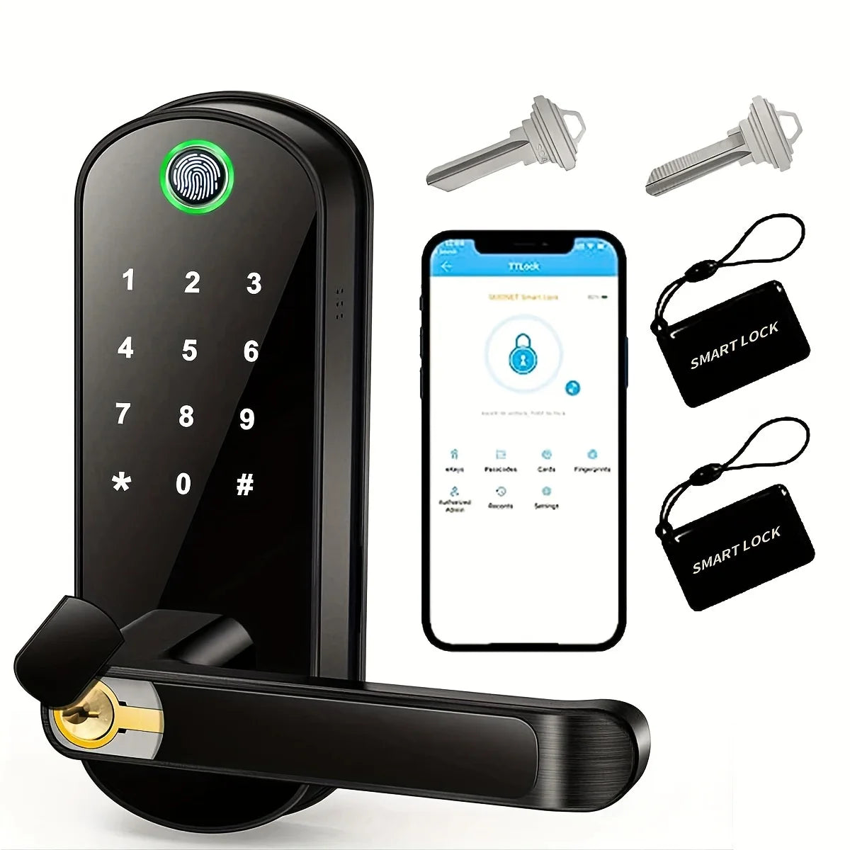Smart Fingerprint Door Lock β Keyless Entry with WiFi & App Control! π±π