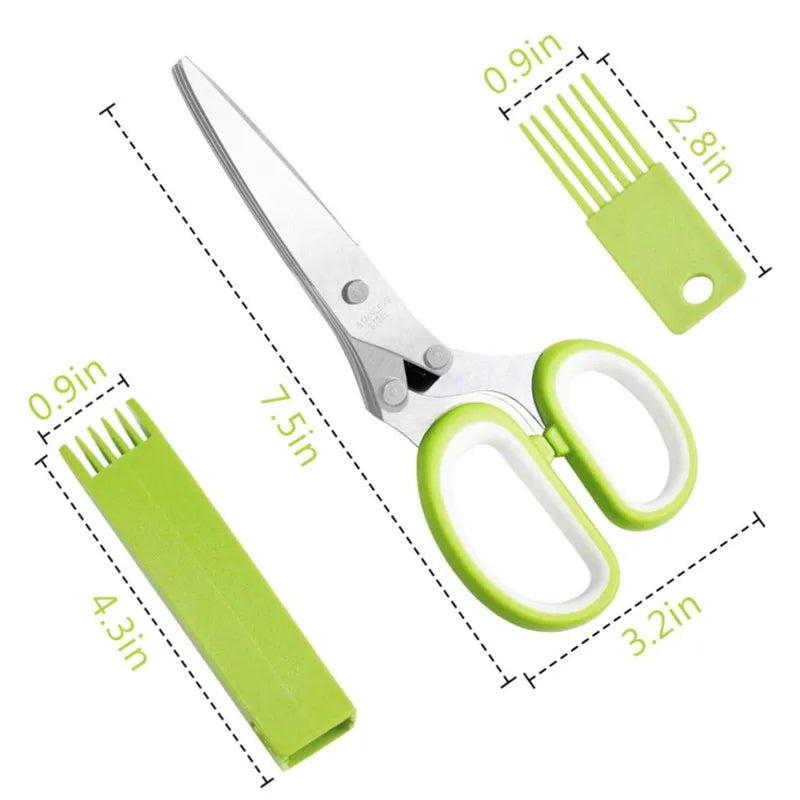 5-Layer Stainless Steel Kitchen Scissors🌿🍴