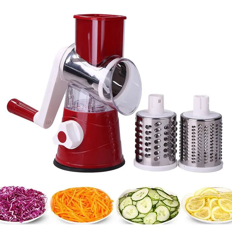 Kitchen Multifunctional Drum Vegetable Slicer β Hand Cranked Potato & Cheese Slicer! π₯πͺ