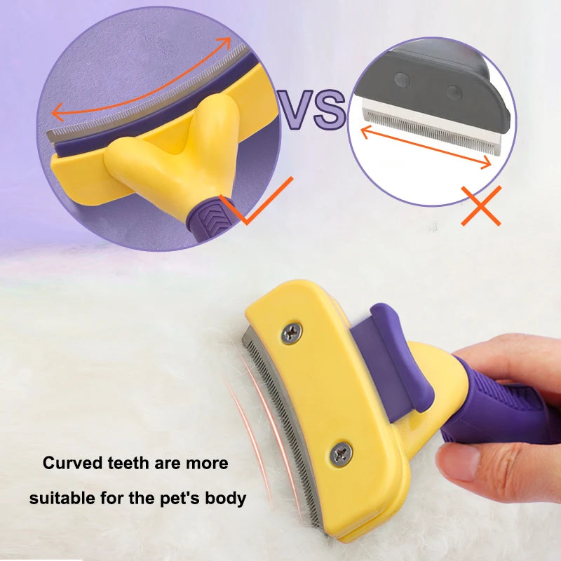 🐾🐶 Dog Brush Grooming Accessories – Anti-Lice Knotting Comb✨🐱