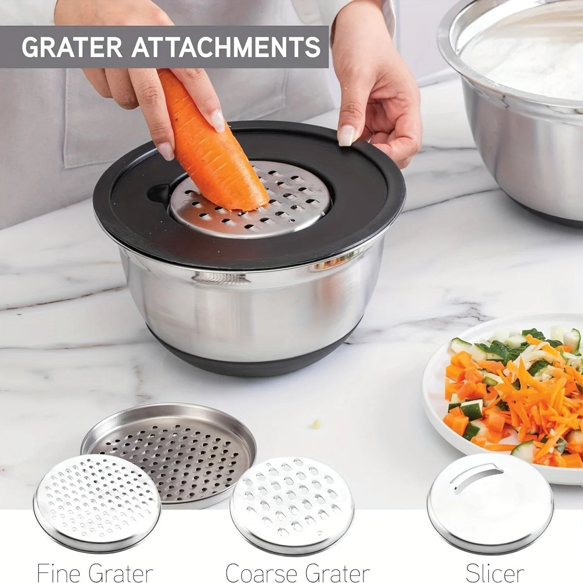 8PCS Airtight Lids, Non-Slip Bottoms & Attachments for Baking & Serving! π°π©βπ³
