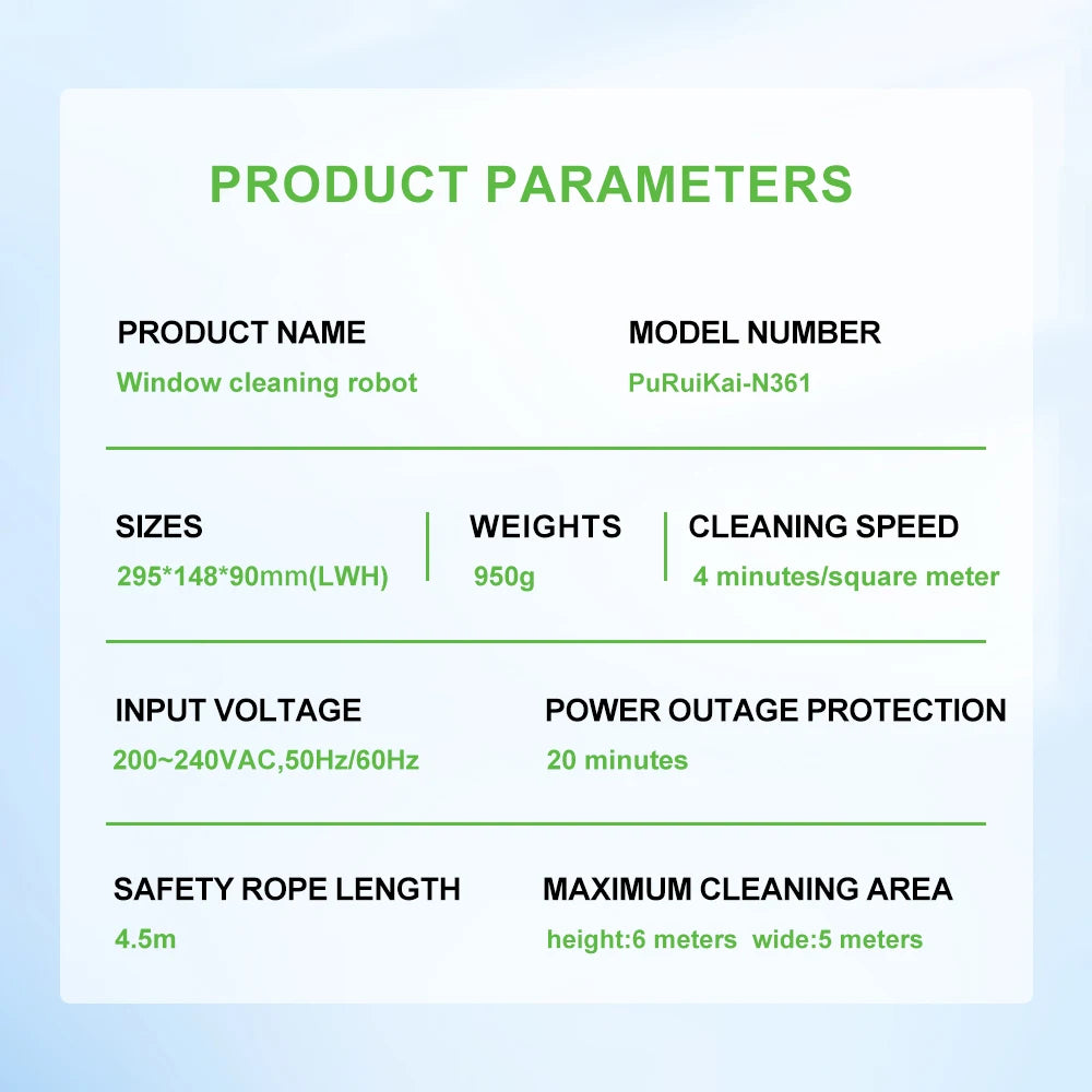 Electric Glass Cleaner with Remote Control for Home π πͺ
