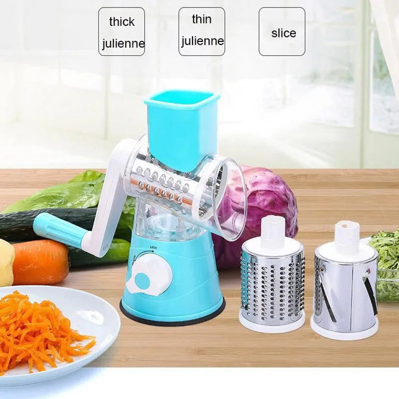 Kitchen Multifunctional Drum Vegetable Slicer β Hand Cranked Potato & Cheese Slicer! π₯πͺ