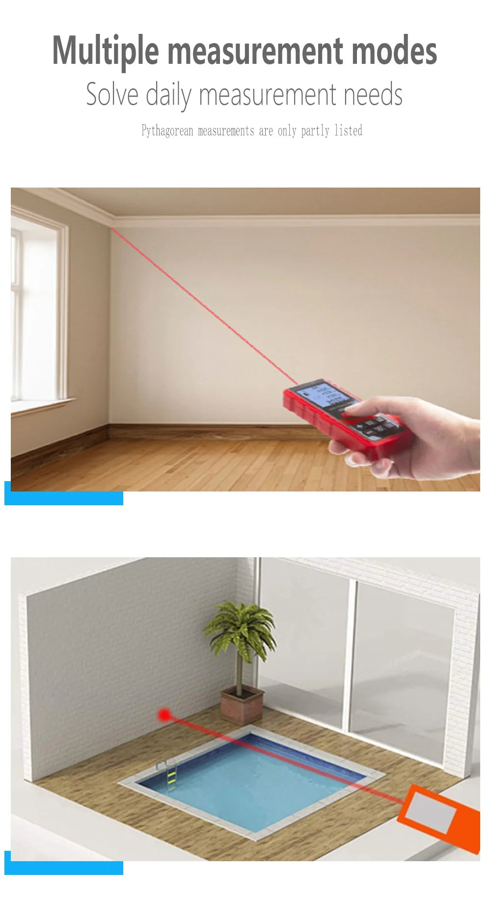 Laser Distance Meter β Digital Rangefinder & Measuring Tool (40M/80M) π‘π