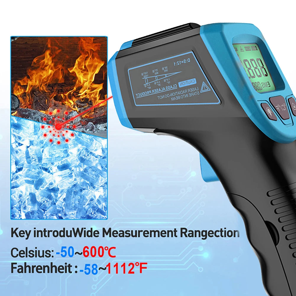 Digital Infrared Thermometer Contactless IR Laser Pyrometerππ₯