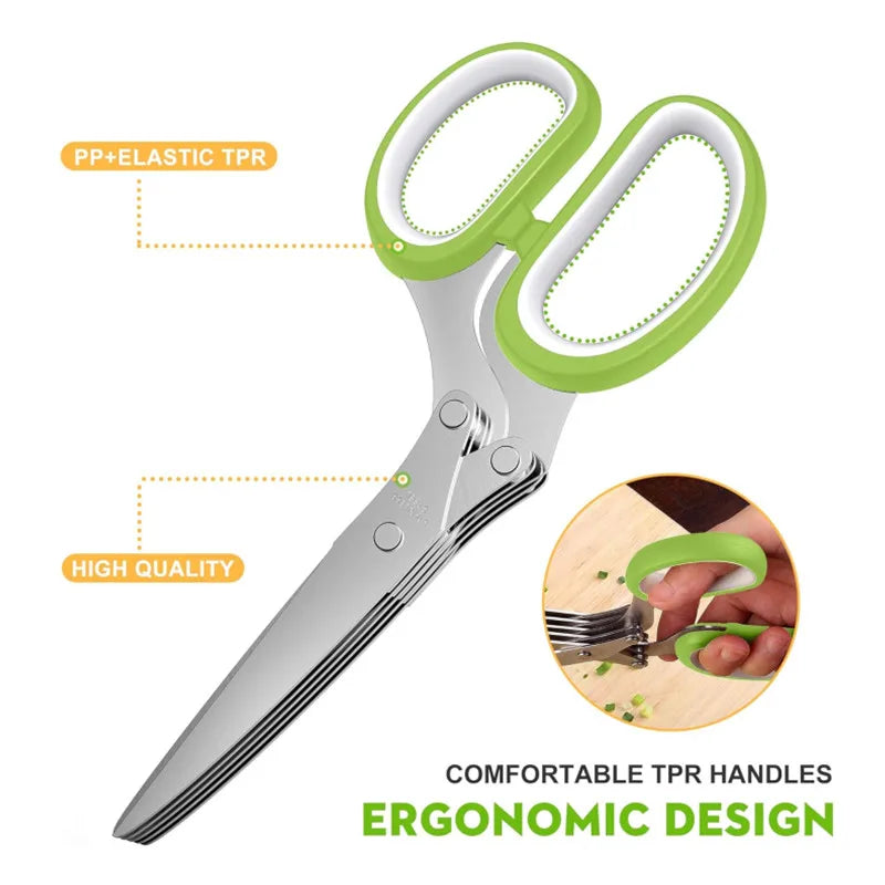 5-Layer Stainless Steel Kitchen Scissors🌿🍴