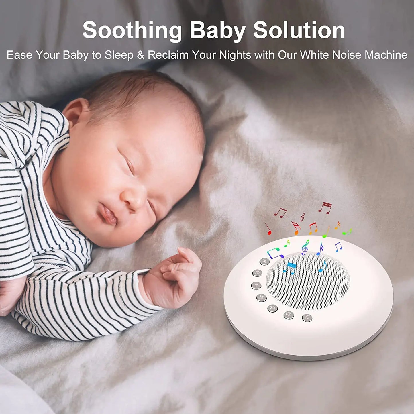 Baby White Noise Sound Machine 28 Soothing Sounds for Peaceful Sleep! šš¼