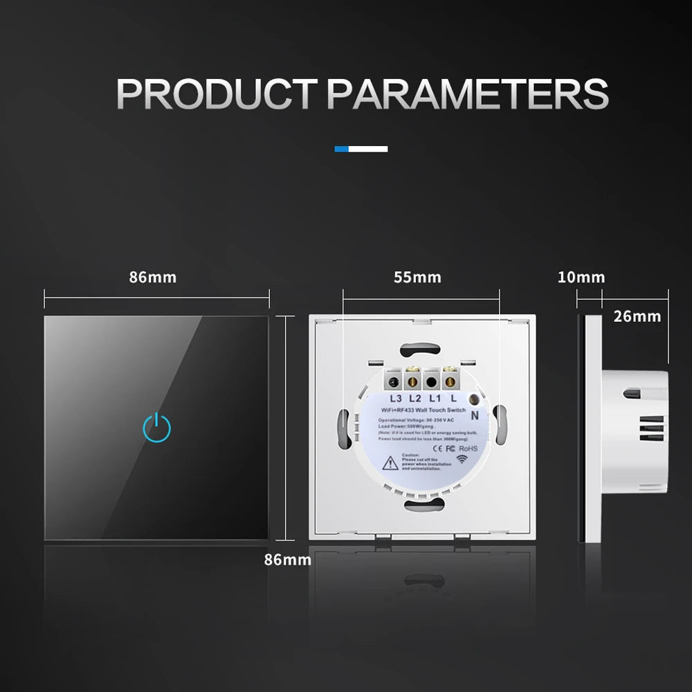 BONDA Smart WiFi Touch Switch β Alexa & Google Home Compatible! π₯