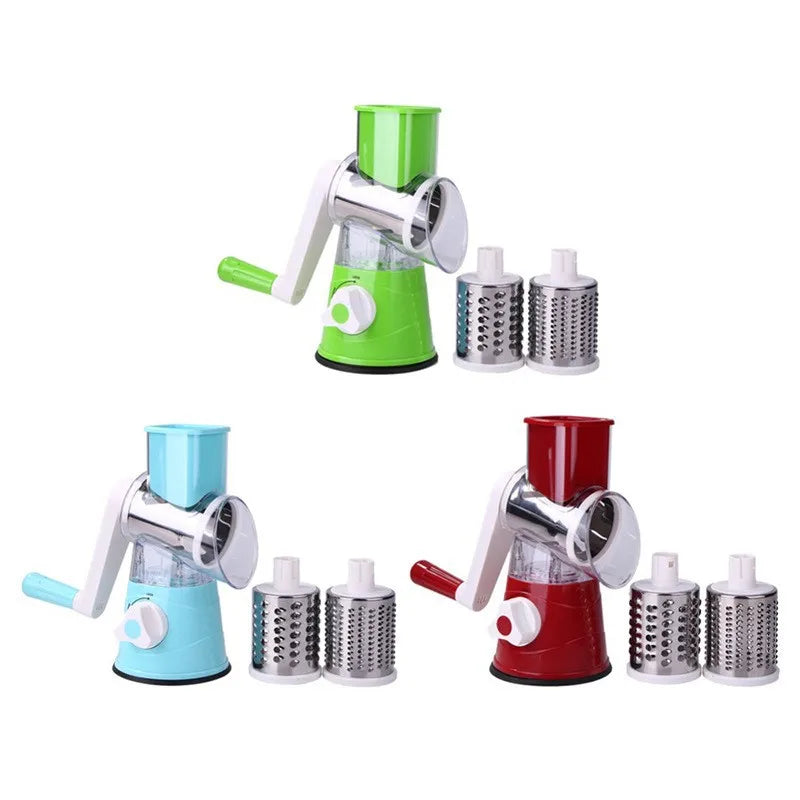 Kitchen Multifunctional Drum Vegetable Slicer β Hand Cranked Potato & Cheese Slicer! π₯πͺ