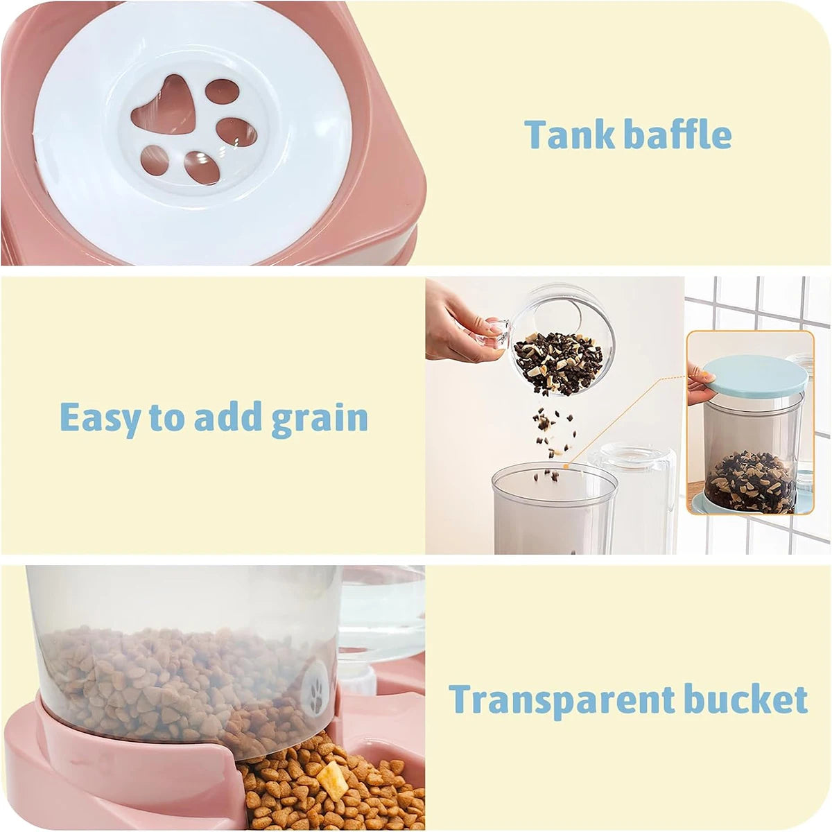 Automatic 2-in-1 Gravity Food and Water Feeder for Pets! π§π±
