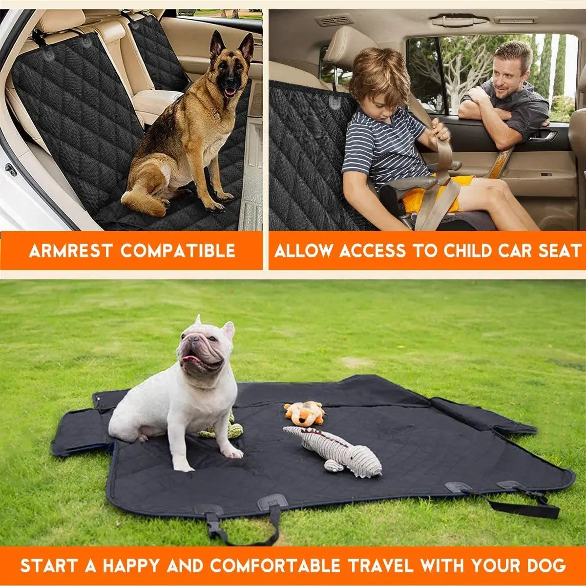 ππΆ Waterproof Dog Car Seat Cover for Pet Travel! ποΈβ¨