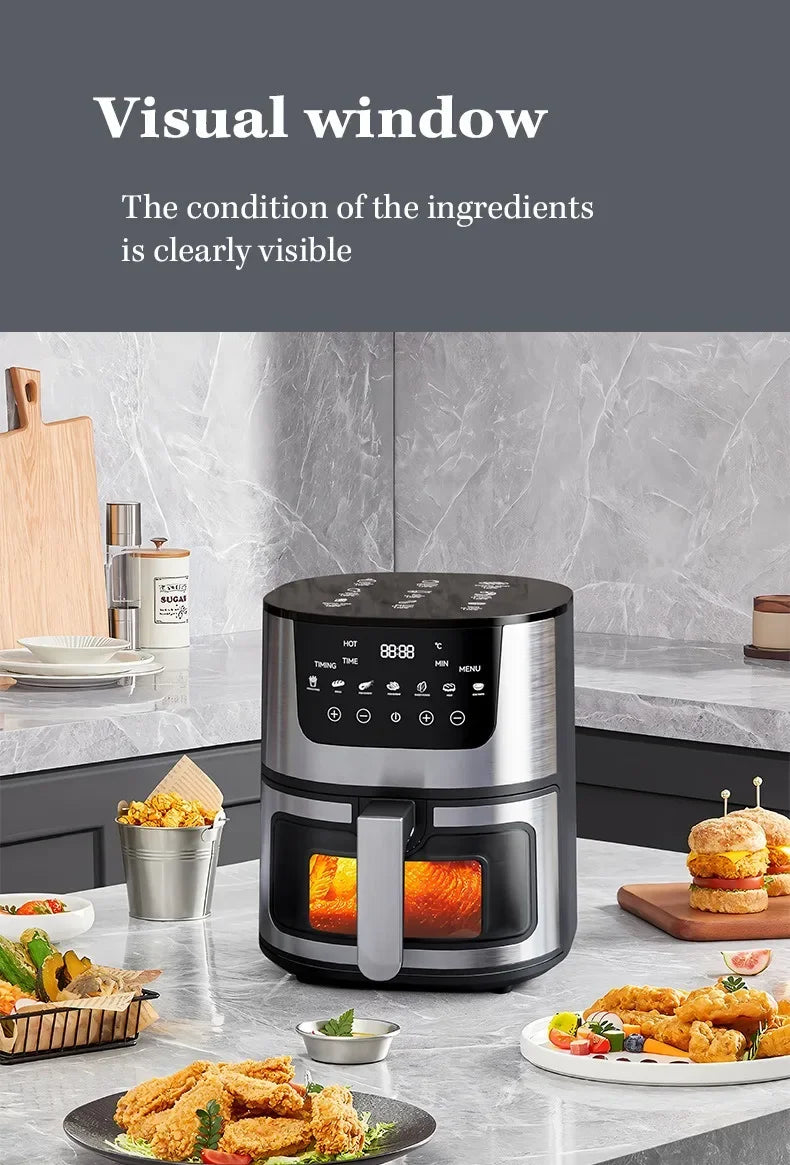 Smart Multi-Function Hot Convection Oven with LED Touch Control & Visible Window! ππ΄