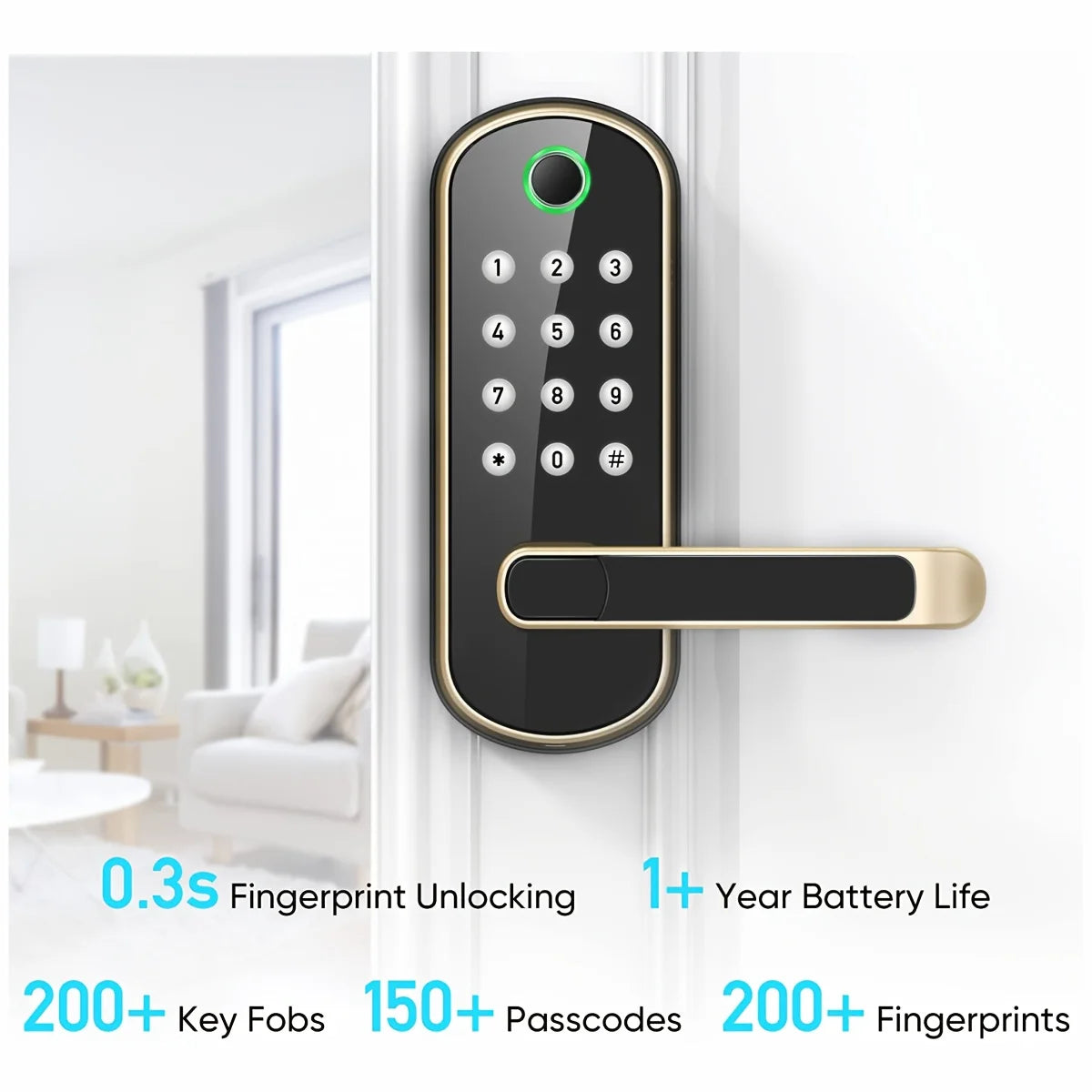 Smart Fingerprint Door Lock β Keyless Entry with WiFi & App Control! π±π