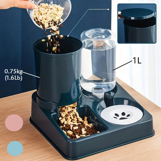 Automatic 2-in-1 Gravity Food and Water Feeder for Pets! π§π±