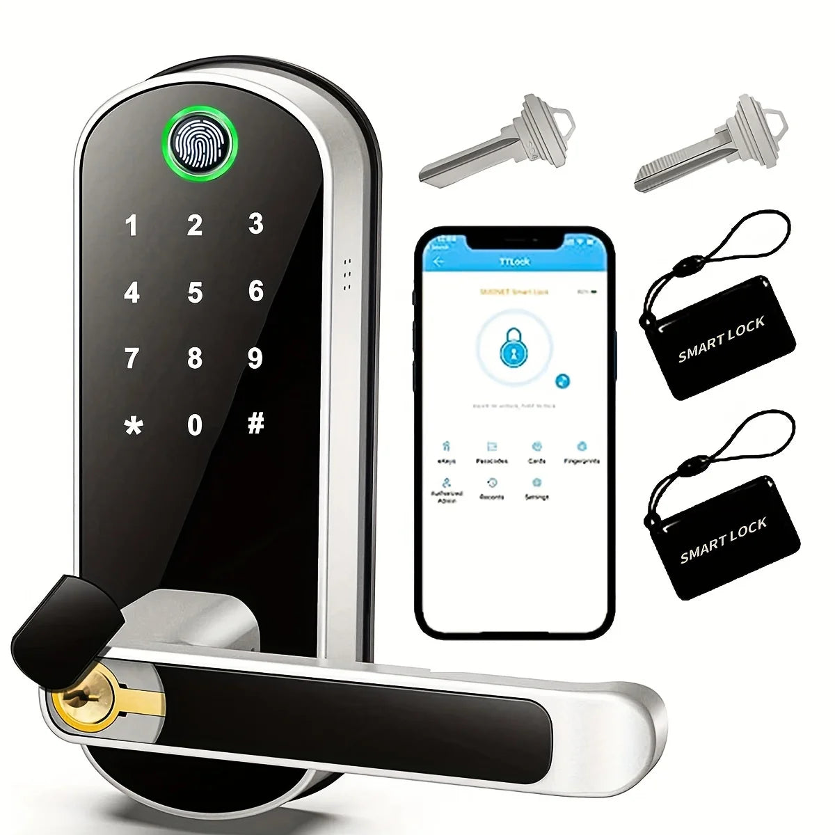 Smart Fingerprint Door Lock β Keyless Entry with WiFi & App Control! π±π