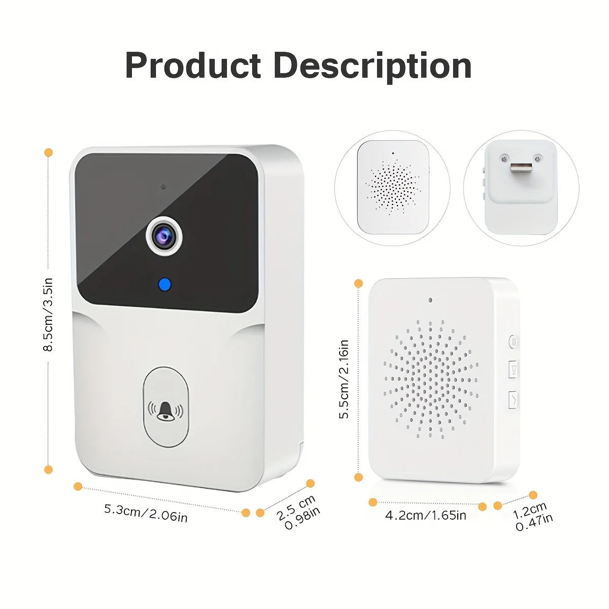 Tuya Smart Wireless Video Doorbell β HD Security Camera with Night Vision & 2-Way Audio π₯ποΈ