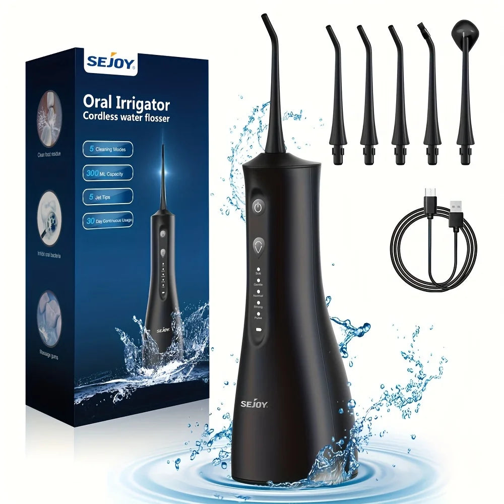 Sejoy Cordless Water Dental Flosser Portable Oral Irrigator for Deep Teeth Cleaning! β¨π