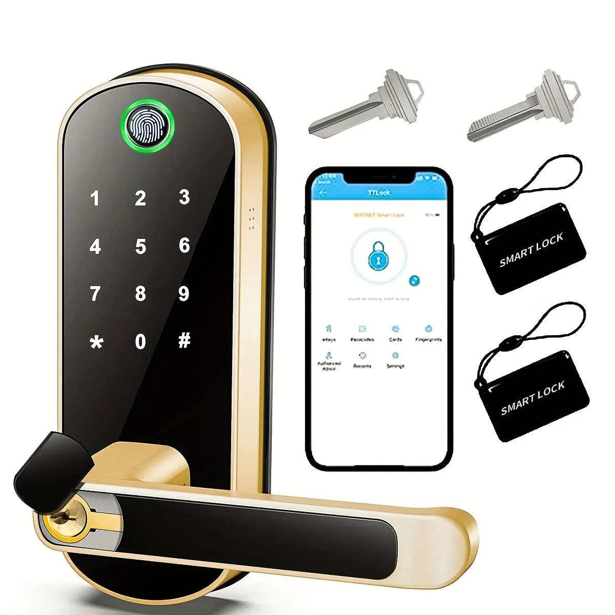 Smart Fingerprint Door Lock β Keyless Entry with WiFi & App Control! π±π