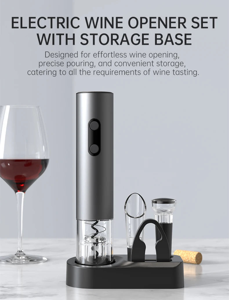 Electric Wine Opener Gift Set for Kitchen, Bar & Parties! πΎπ