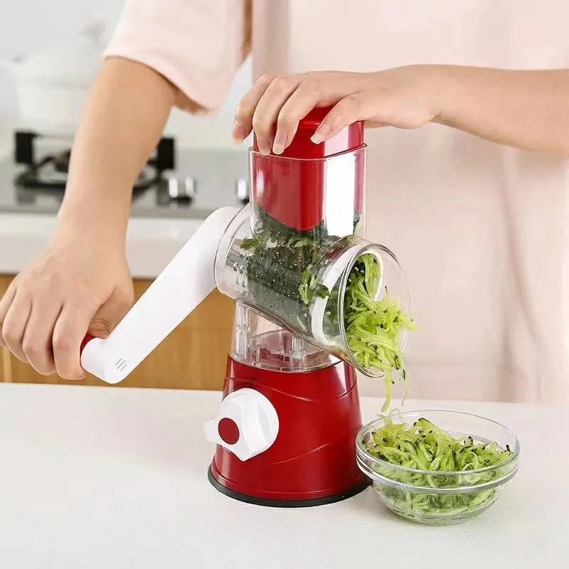 Kitchen Multifunctional Drum Vegetable Slicer β Hand Cranked Potato & Cheese Slicer! π₯πͺ
