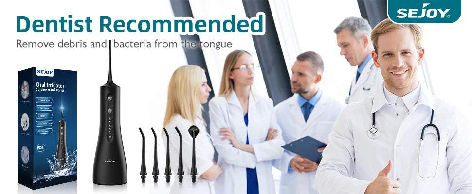Sejoy Cordless Water Dental Flosser Portable Oral Irrigator for Deep Teeth Cleaning! β¨π