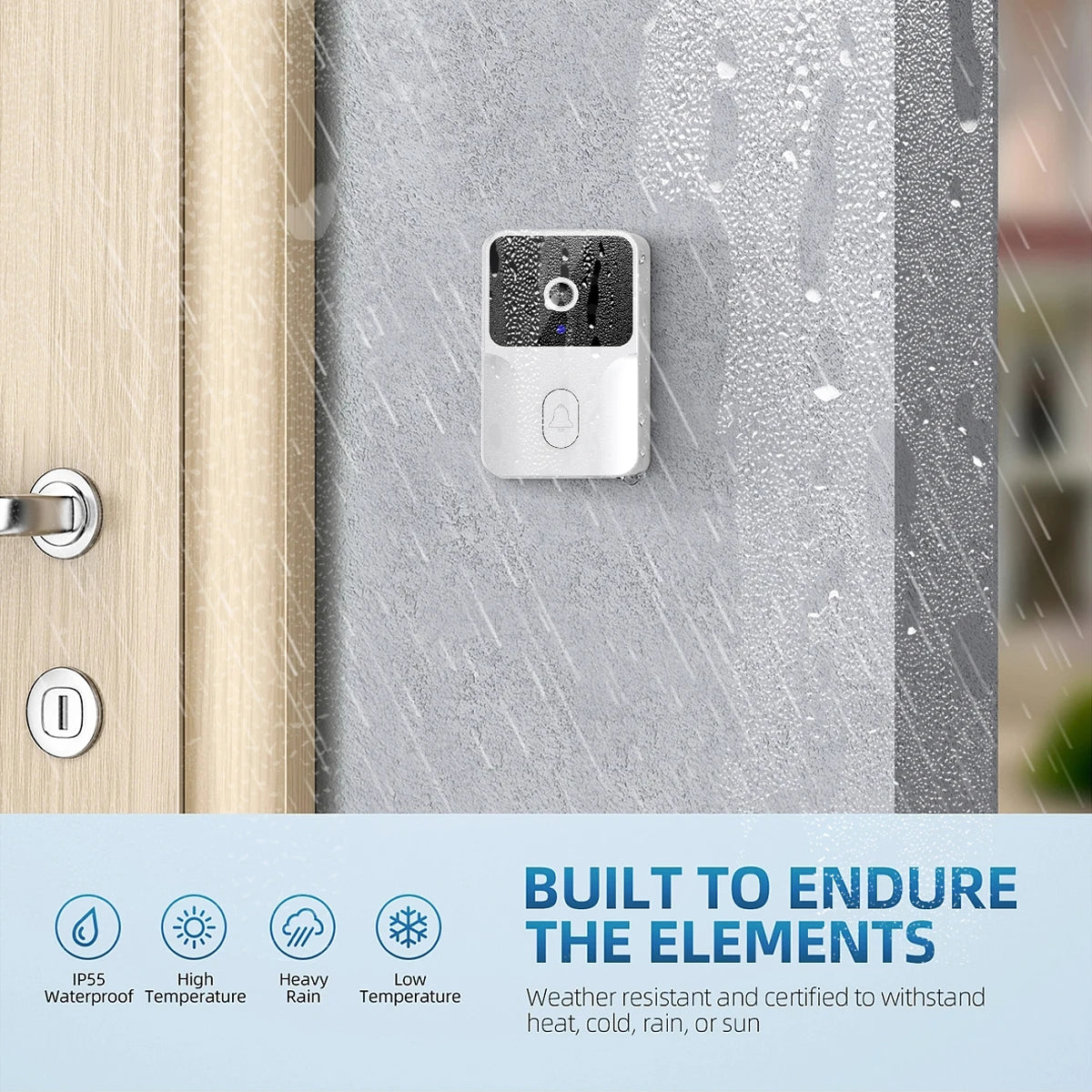 Tuya Smart Wireless Video Doorbell β HD Security Camera with Night Vision & 2-Way Audio π₯ποΈ