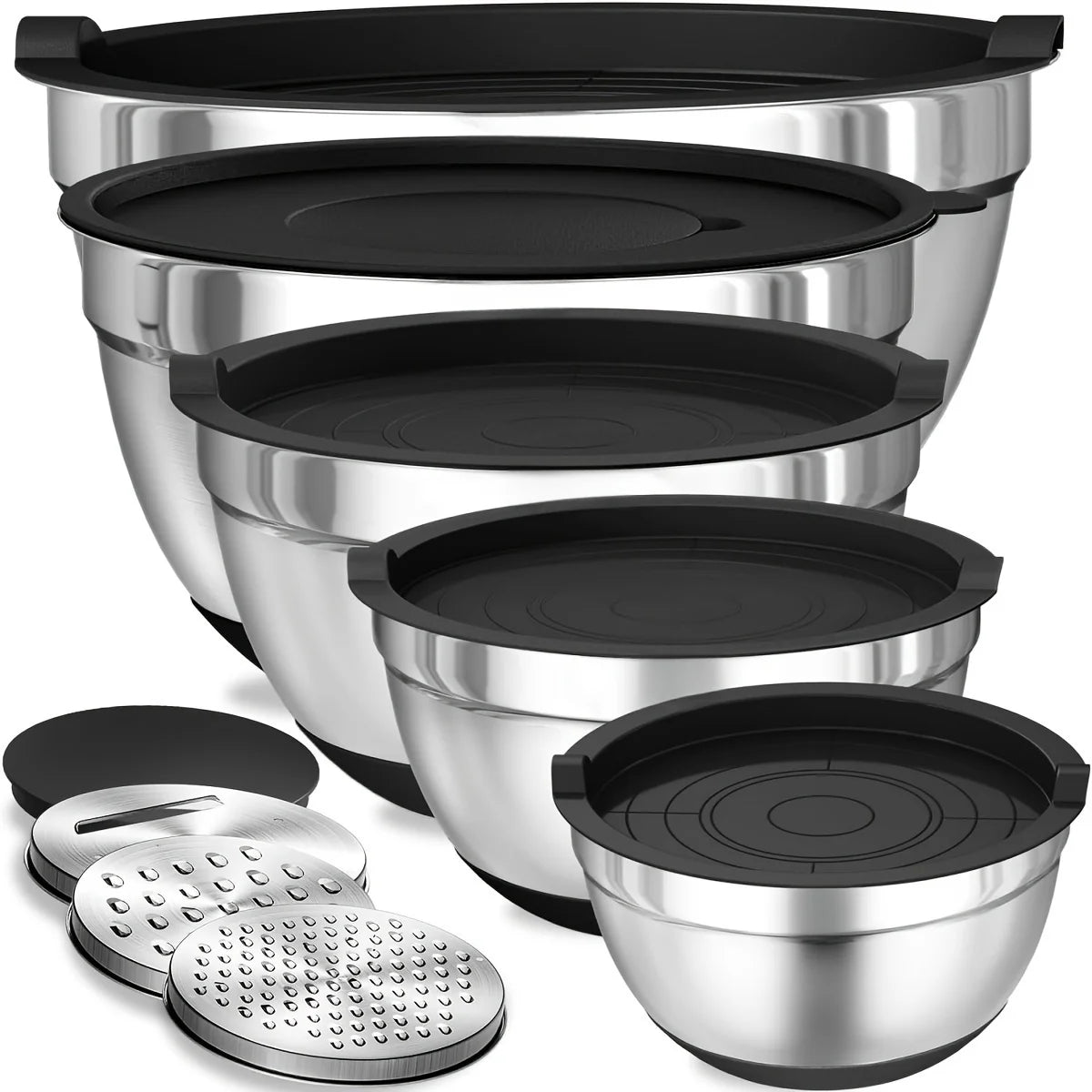 8PCS Airtight Lids, Non-Slip Bottoms & Attachments for Baking & Serving! π°π©βπ³