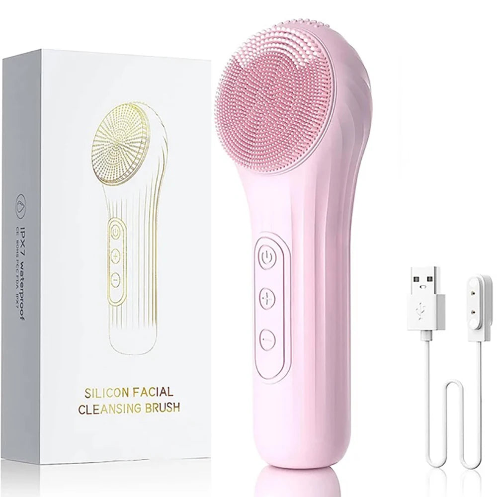 Sonic Waterproof Facial Cleansing Brush, Rechargeable Deep Clean Exfoliating Scrubber! ππ¦