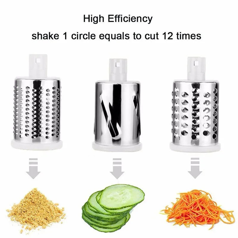 Kitchen Multifunctional Drum Vegetable Slicer β Hand Cranked Potato & Cheese Slicer! π₯πͺ
