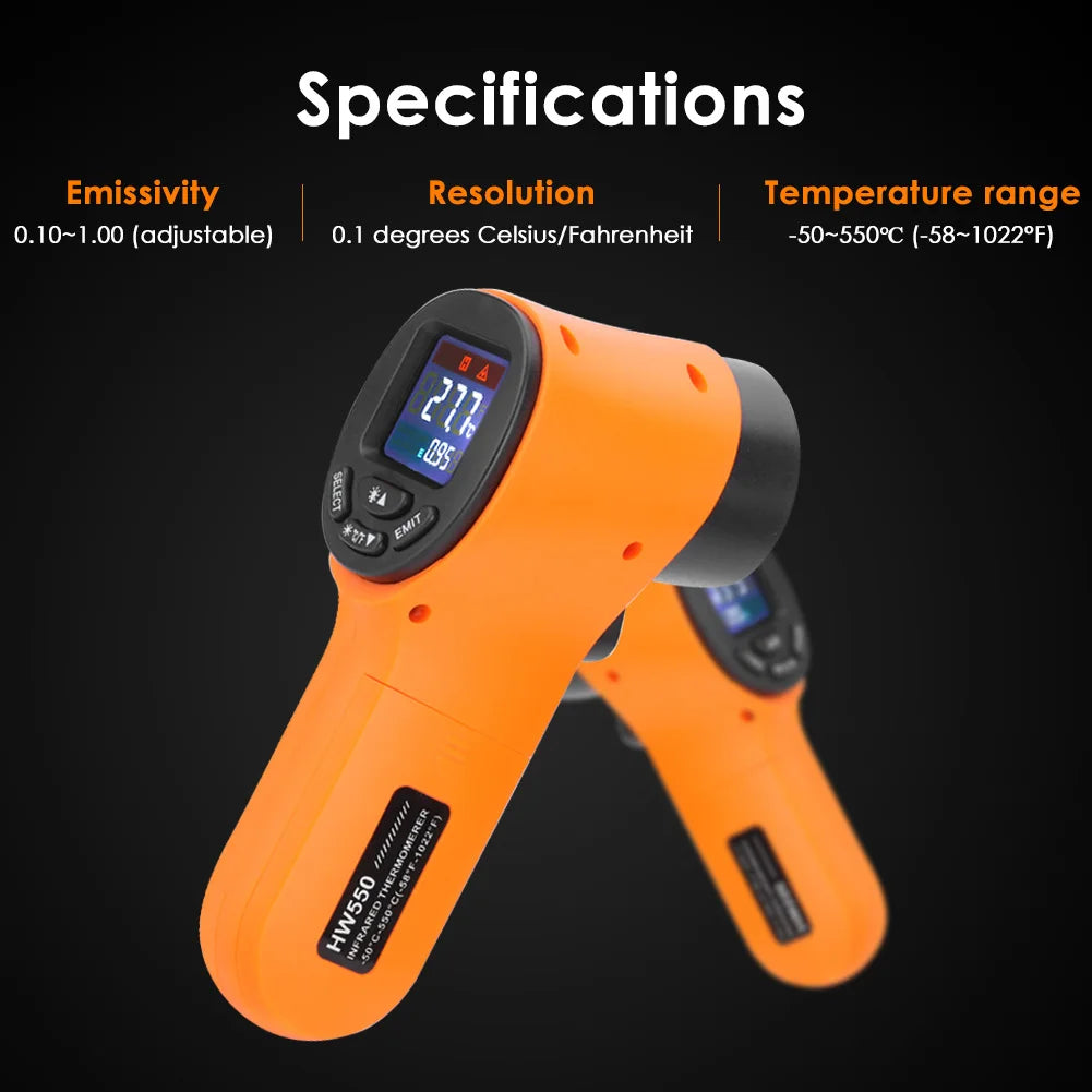 Digital Infrared Thermometer Contactless IR Laser Pyrometerππ₯
