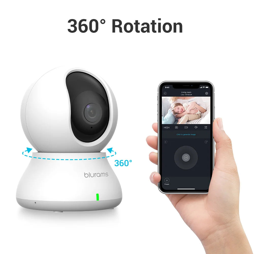 Baby Monitor & Home Security Camera β Smart Motion Detection & Two-Way Audio πΆπ