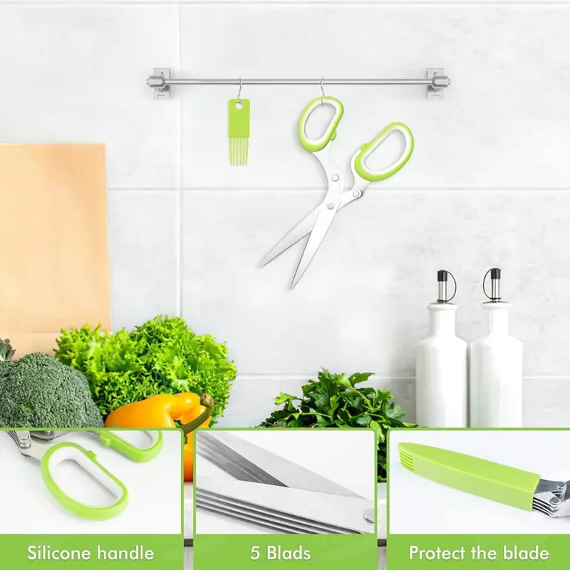 5-Layer Stainless Steel Kitchen Scissors🌿🍴