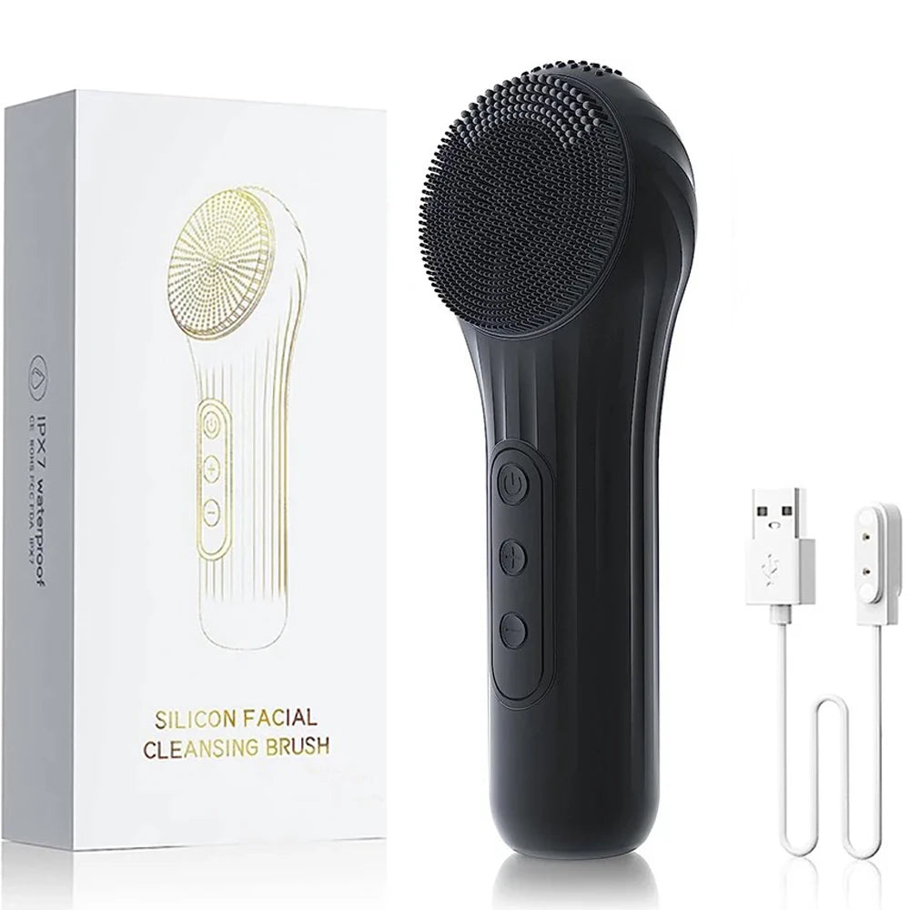 Sonic Waterproof Facial Cleansing Brush, Rechargeable Deep Clean Exfoliating Scrubber! ππ¦