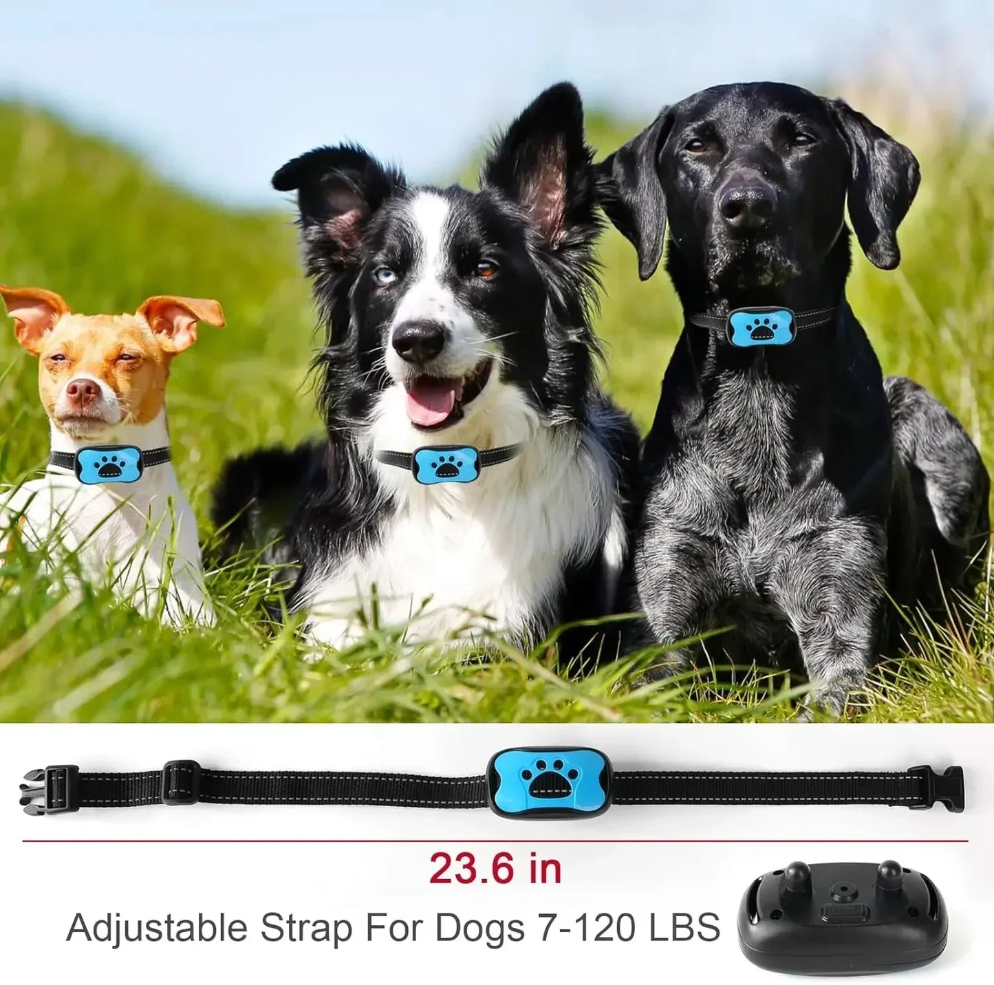 Pet Dog Anti Barking Device: Ultrasonic & Vibration Bark Control! π«π