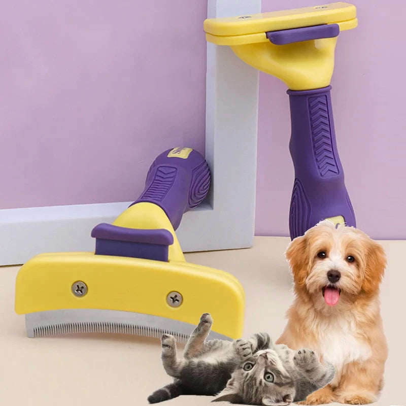 🐾🐶 Dog Brush Grooming Accessories – Anti-Lice Knotting Comb✨🐱