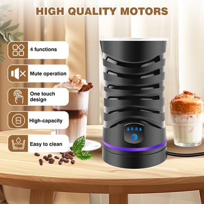 4 in 1 Automatic Hot & Cold Foam Maker for Coffee, Cappuccino & Latte! 🥛🔥