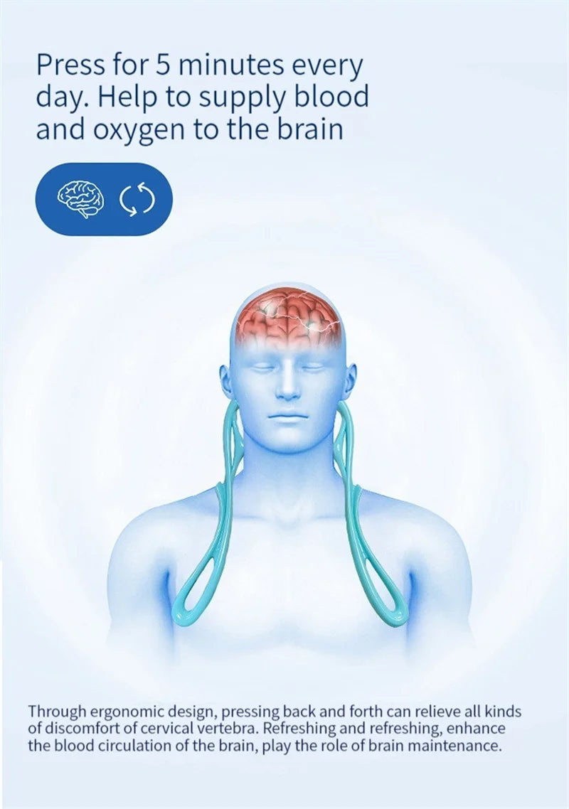 360° Deep Tissue Neck Massager Pain Relief, Shoulders, Waist & More! 🌿🔥