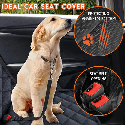 🚗🐶 Waterproof Dog Car Seat Cover for Pet Travel! 🛏️✨